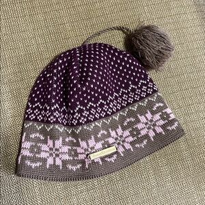 MoonShadow Knit Beanie with Pom